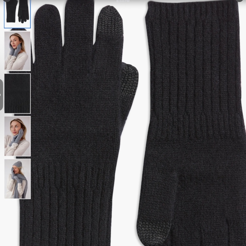 Nordstrom Cashmere Gloves, One Size - Picture 1 of 5